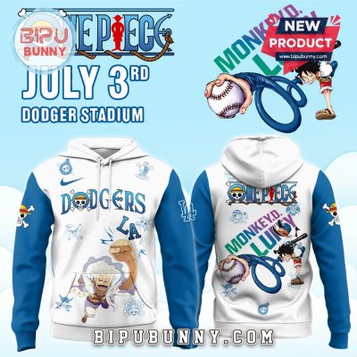 2025 Los Angeles Dodgers x One Piece Night Hoodie And Pants