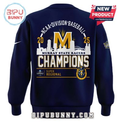 2025 Super Regional Murray State Baseball Navy Hoodie