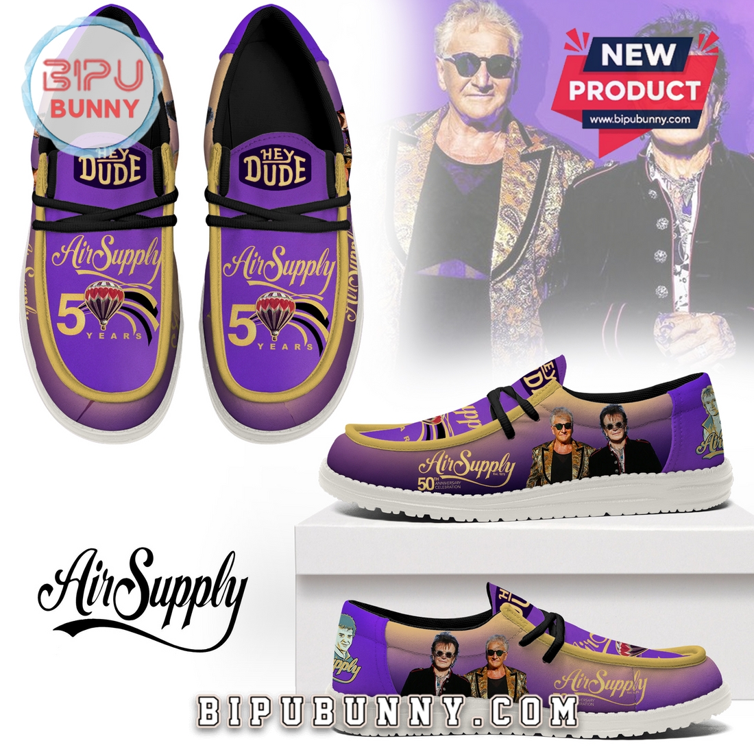 50th Anniversary Celebration Of Air Supply Loafer Shoes 50th Anniversary Celebration Of Air Supply Loafer Shoes