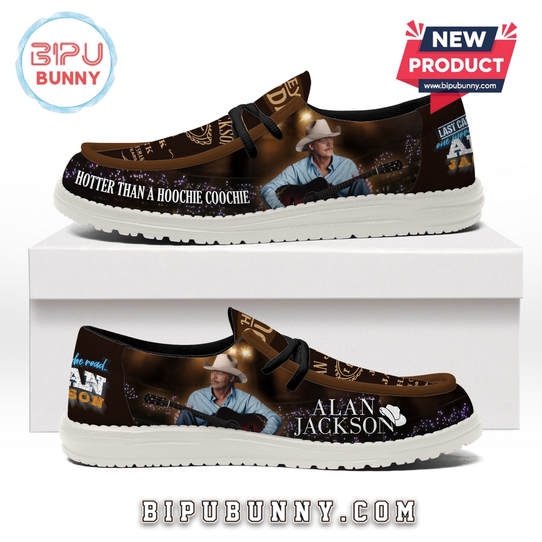 Alan Jackson – Hotter Than A Hoochie-Coochie Loafer Shoes Alan Jackson – Hotter Than A Hoochie-Coochie Loafer Shoes