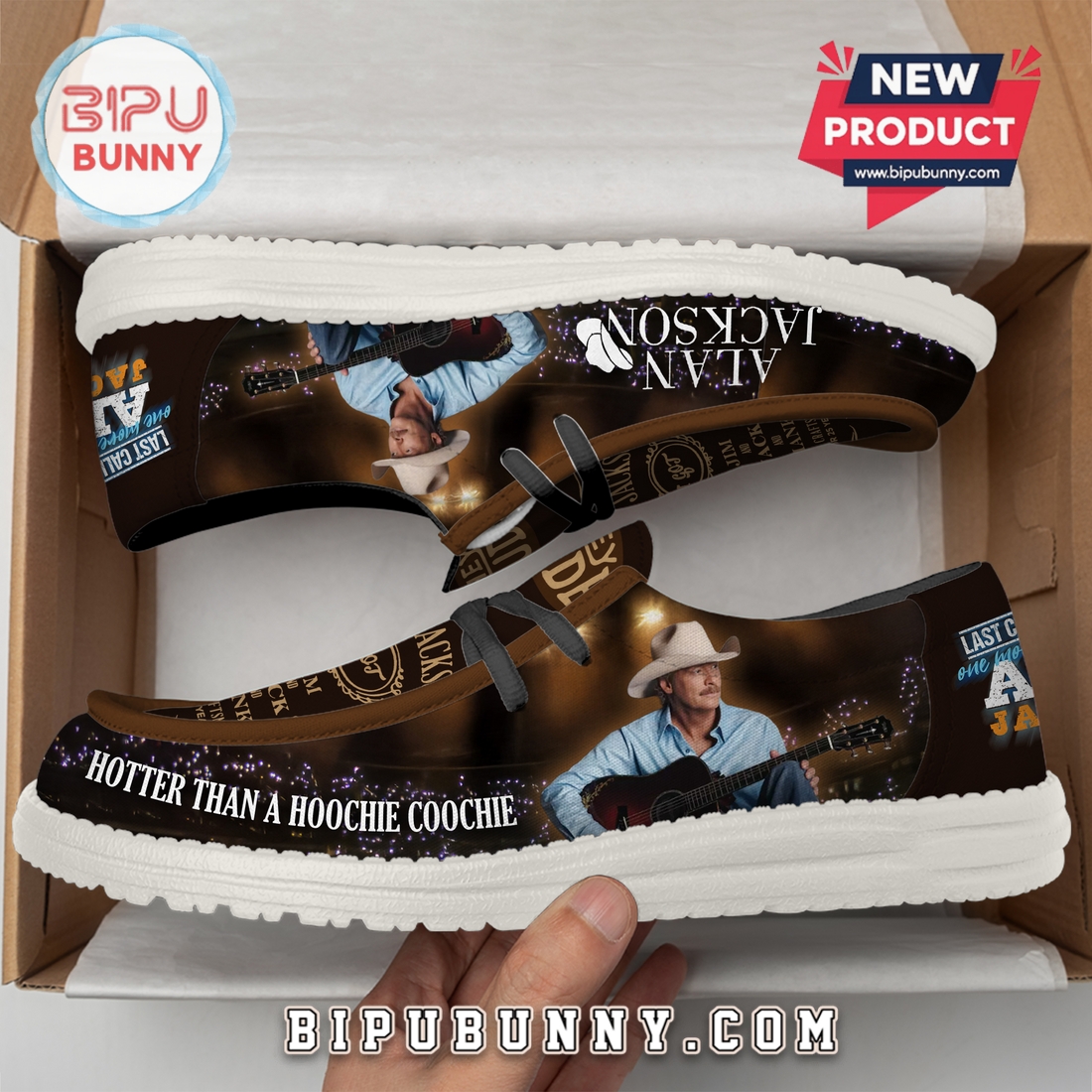 Alan Jackson – Hotter Than A Hoochie-Coochie Loafer Shoes Alan Jackson – Hotter Than A Hoochie-Coochie Loafer Shoes