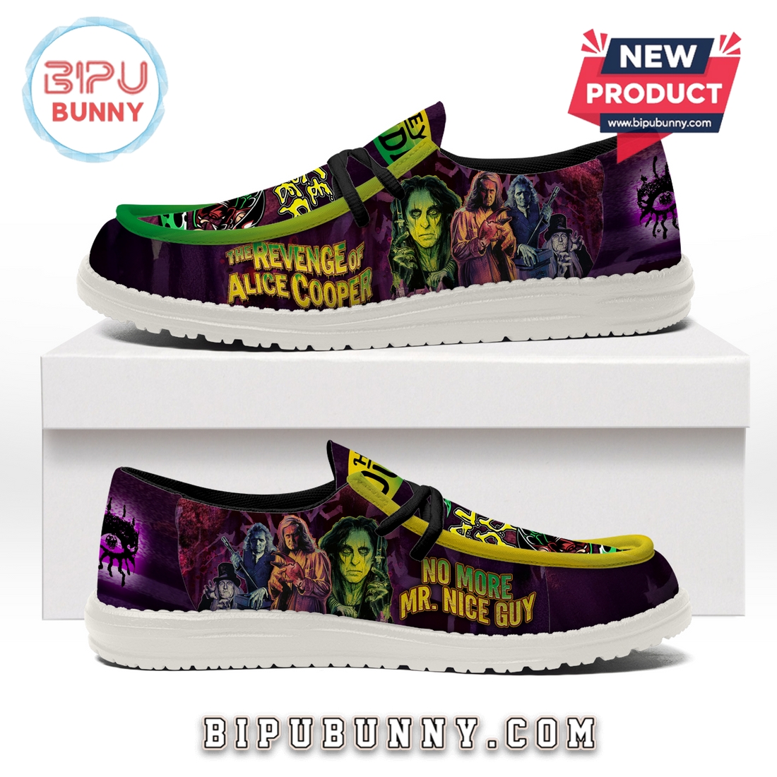 Alice Cooper Godfather Of Shock Rock Loafer Shoes Alice Cooper Godfather Of Shock Rock Loafer Shoes