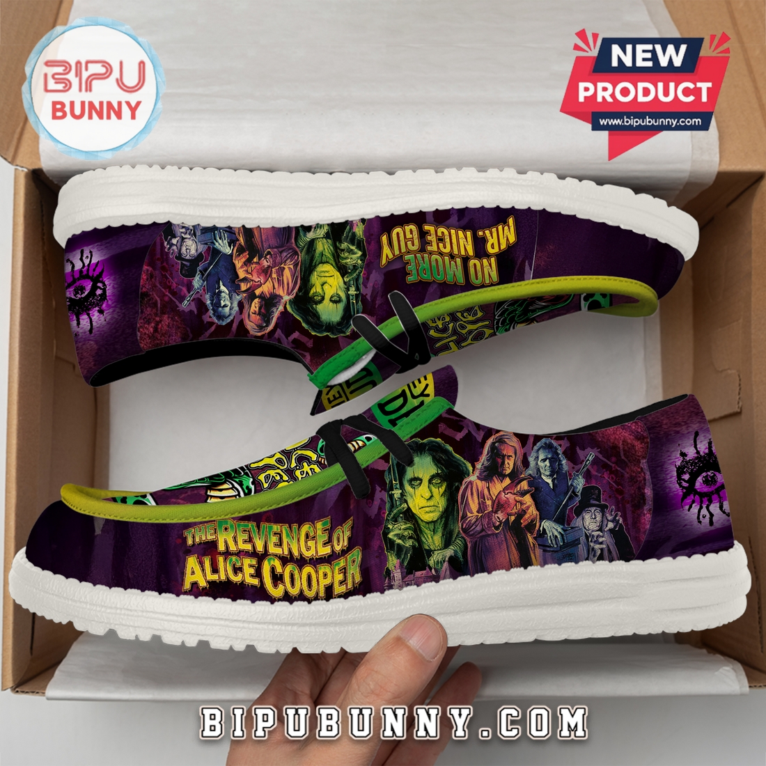 Alice Cooper Godfather Of Shock Rock Loafer Shoes Alice Cooper Godfather Of Shock Rock Loafer Shoes