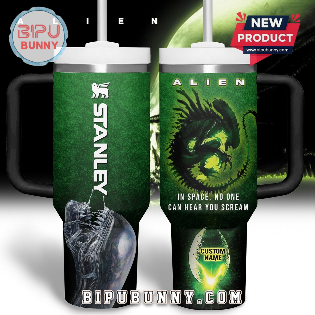 Alien Tumbler With Handle, Stanley Tumbler 40oz Alien Tumbler With Handle, Stanley Tumbler 40oz