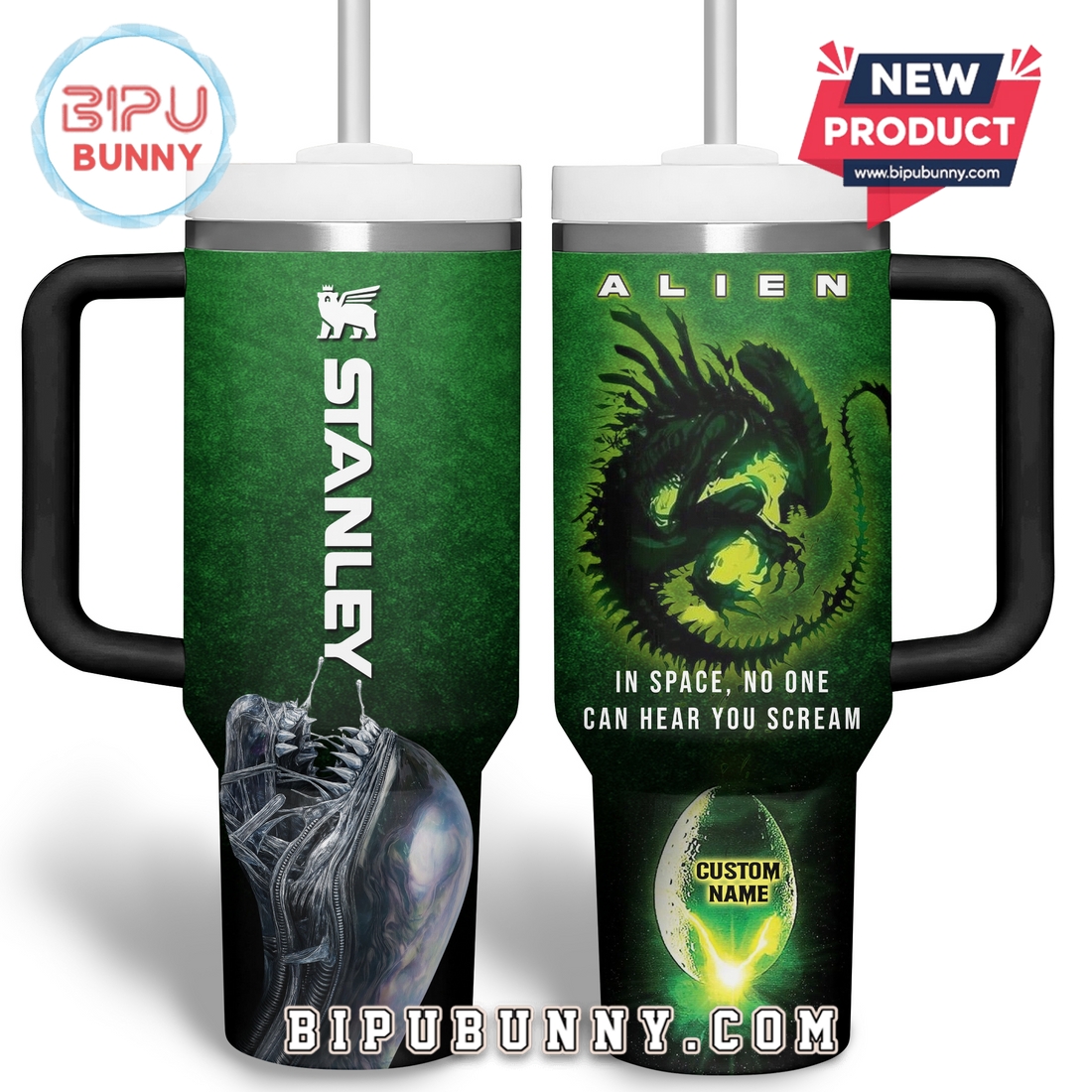 Alien Tumbler With Handle, Stanley Tumbler 40oz Alien Tumbler With Handle, Stanley Tumbler 40oz