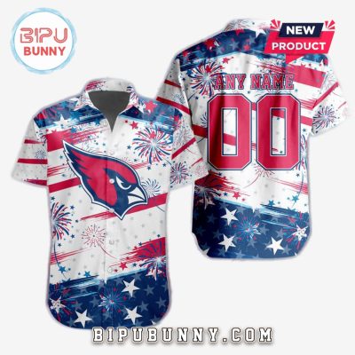 Arizona Cardinals 2025 Independence Day 4th Of July Hawaiian Shirt