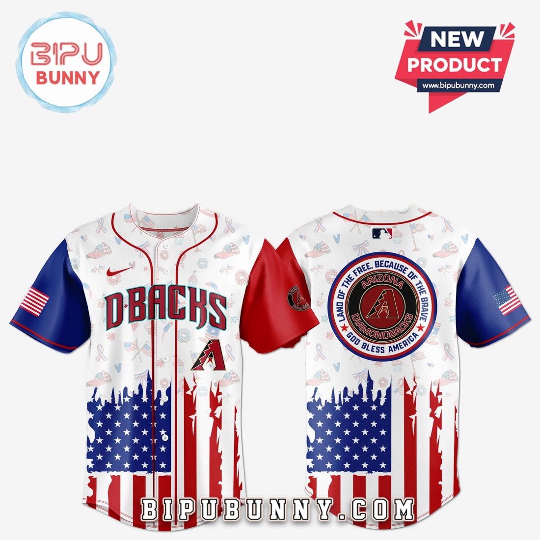 Arizona Diamondbacks Independence Day Baseball Jersey 2025 Arizona Diamondbacks Independence Day Baseball Jersey 2025