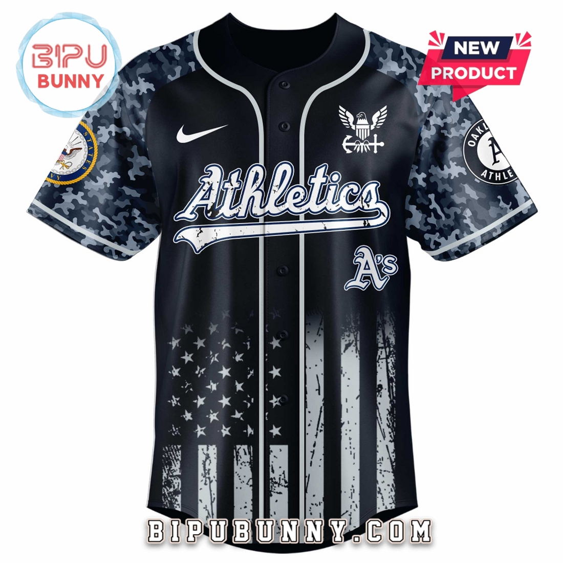 Athletics MLB x 250 U.S. Navy Baseball Jersey Athletics MLB x 250 U.S. Navy Baseball Jersey