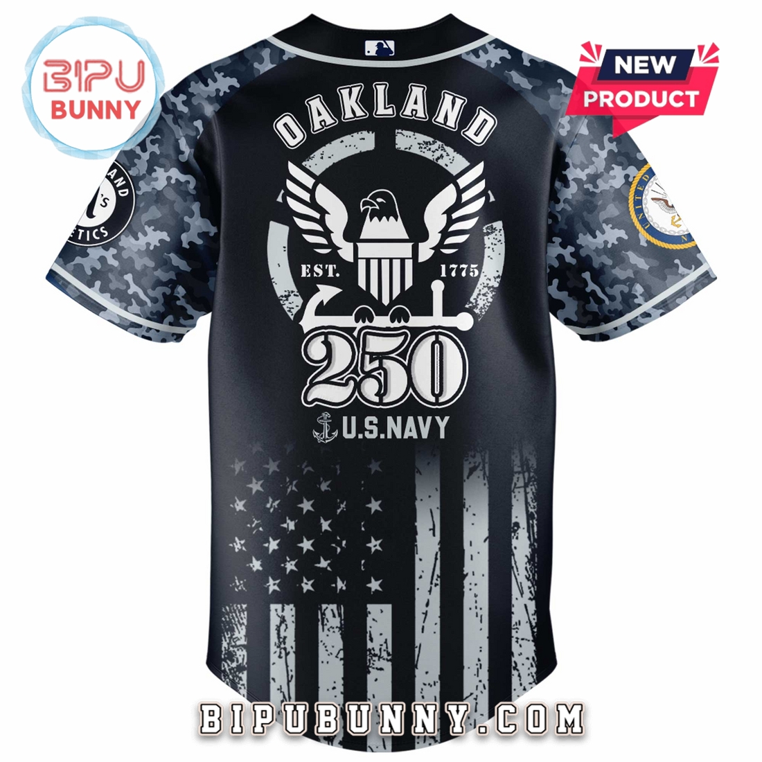 Athletics MLB x 250 U.S. Navy Baseball Jersey Athletics MLB x 250 U.S. Navy Baseball Jersey