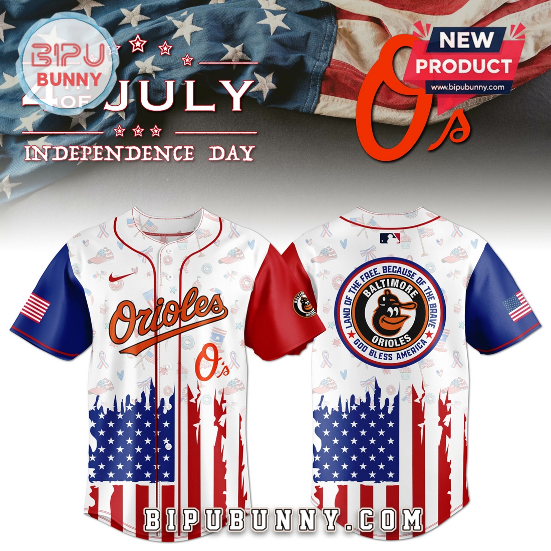 Baltimore Orioles Independence Day Baseball Jersey 2025 Baltimore Orioles Independence Day Baseball Jersey 2025