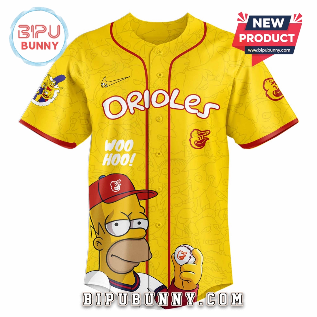 Baltimore Orioles x The Simpsons Limited Edition Baseball Jersey Baltimore Orioles x The Simpsons Limited Edition Baseball Jersey