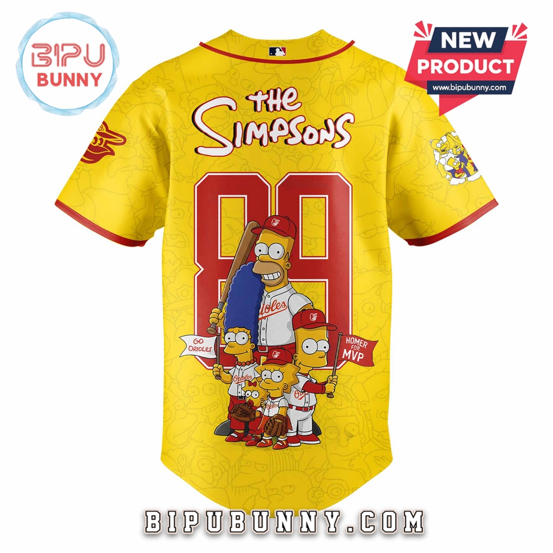 Baltimore Orioles x The Simpsons Limited Edition Baseball Jersey Baltimore Orioles x The Simpsons Limited Edition Baseball Jersey