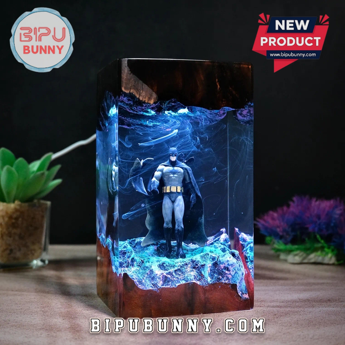 Batman Amine Super Hero Resin Lamp Batman Amine Super Hero Resin Lamp
