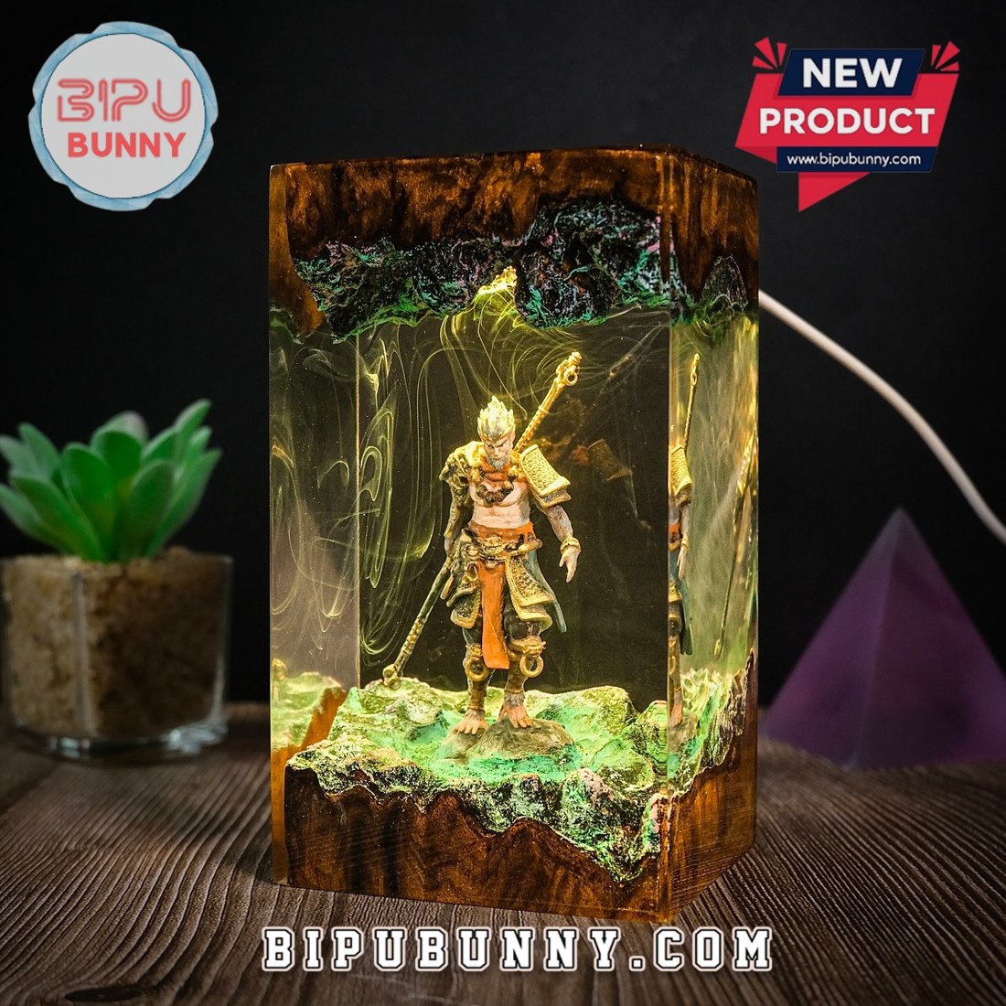 Black Myth Wukong Resin Lamp Black Myth Wukong Resin Lamp