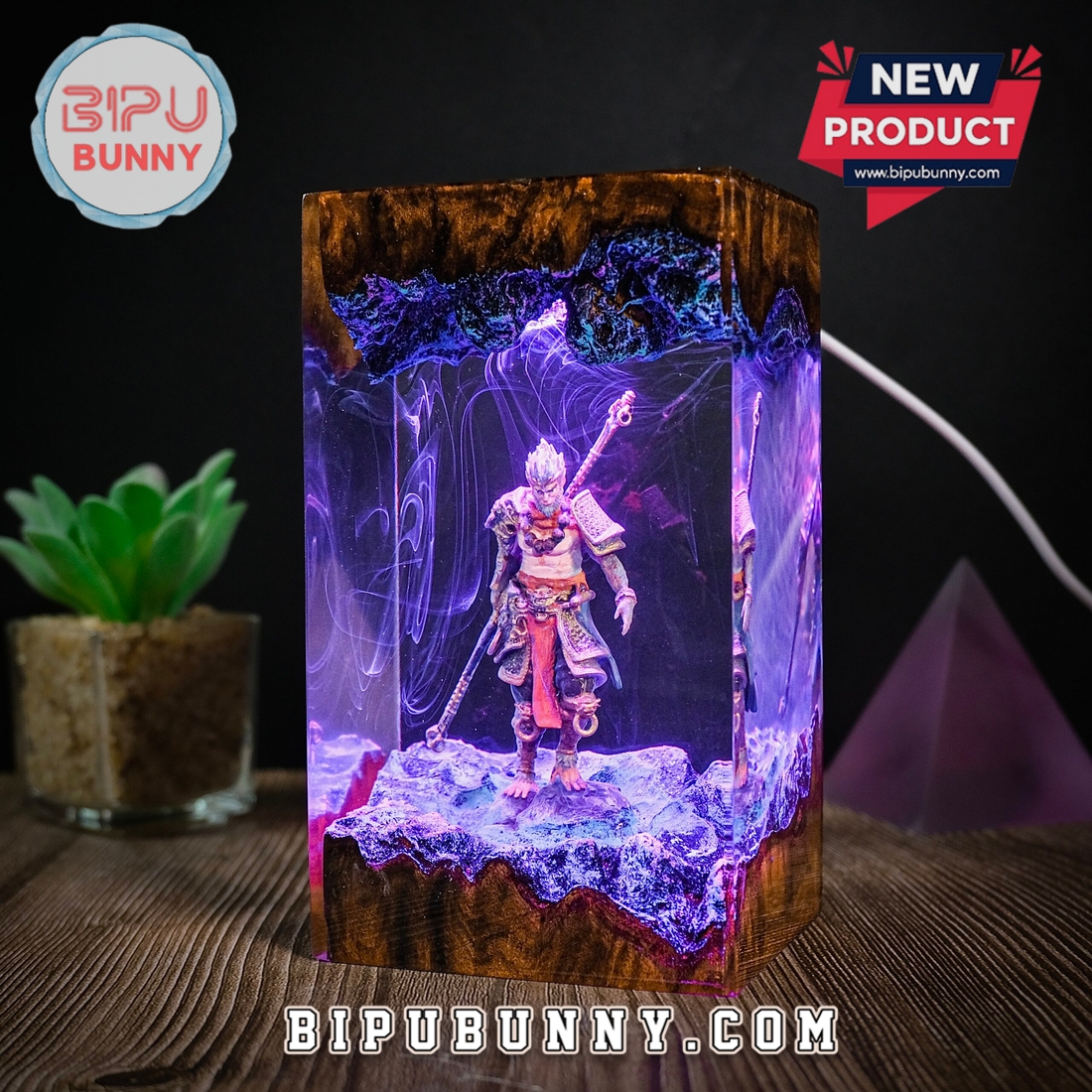 Black Myth Wukong Resin Lamp Black Myth Wukong Resin Lamp