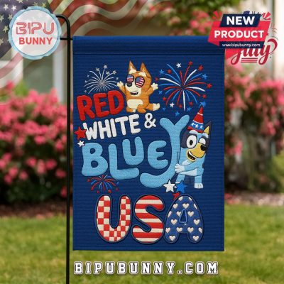 Bluey and Bingo 2025 Independence Day Flag Bluey and Bingo 2025 Independence Day Flag