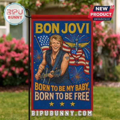 Bon Jovi Forever 2025 Happy 4th Of July Flag