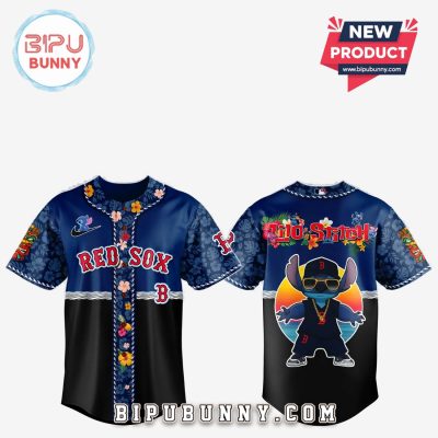 Boston Red Sox x Lilo and Stitch Baseball Jersey 2025