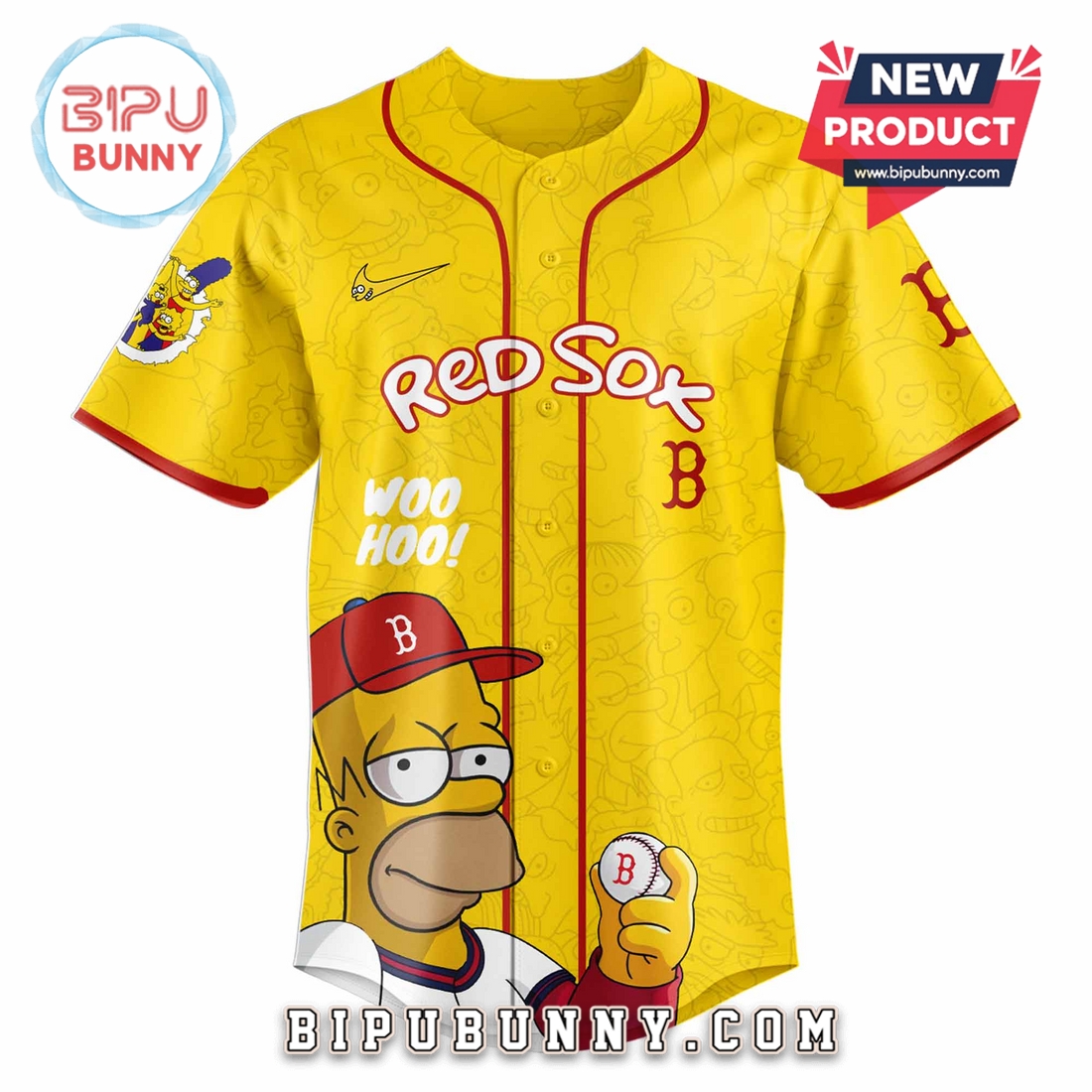 Boston Red Sox x The Simpsons Limited Edition Baseball Jersey Boston Red Sox x The Simpsons Limited Edition Baseball Jersey