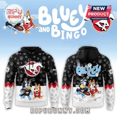 Calgary Stampeders CFL x Bluey and Bingo 2025 Hoodie