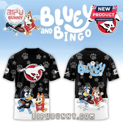 Calgary Stampeders CFL x Bluey and Bingo 2025 Hoodie