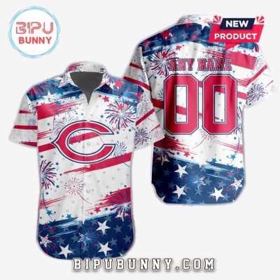 Chicago Bears 2025 Independence Day 4th Of July Hawaiian Shirt
