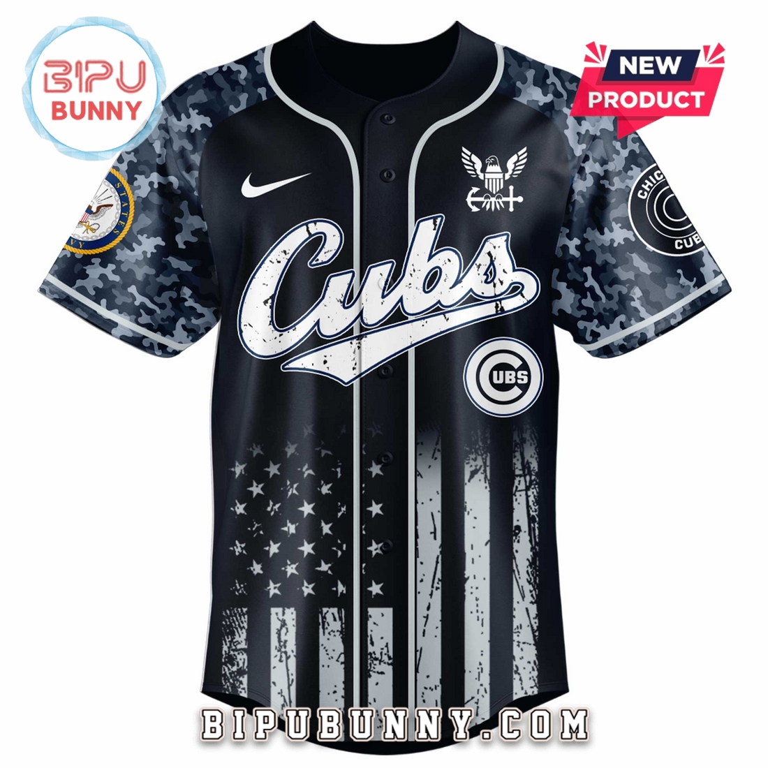 Chicago Cubs MLB x 250 U.S. Navy Baseball Jersey Chicago Cubs MLB x 250 U.S. Navy Baseball Jersey