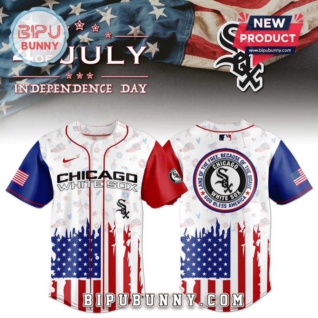 Chicago White Sox Independence Day Baseball Jersey 2025 Chicago White Sox Independence Day Baseball Jersey 2025