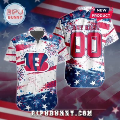 Cincinnati Bengals 2025 Independence Day 4th Of July Hawaiian Shirt