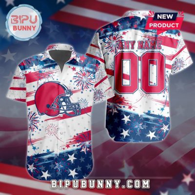 Cleveland Browns 2025 Independence Day 4th Of July Hawaiian Shirt