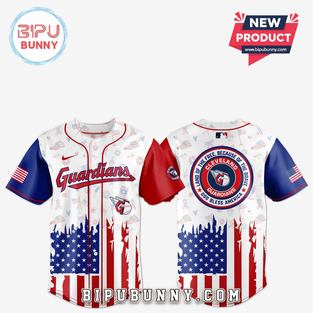 Cleveland Guardians Independence Day Baseball Jersey 2025 Cleveland Guardians Independence Day Baseball Jersey 2025