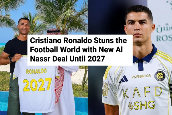 Cristiano Ronaldo celebrates new Al Nassr contract extension 2027