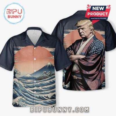 Cuts Through Lies Like A Katana Trump Tropical Hawaiian Shirt