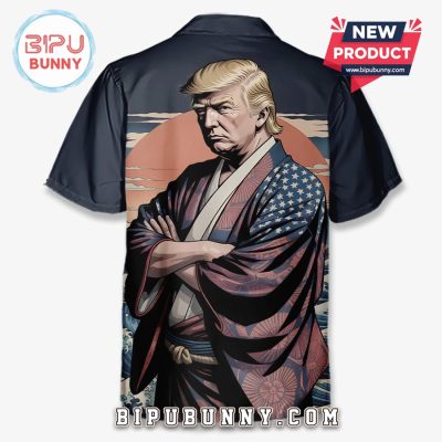 Cuts Through Lies Like A Katana Trump Tropical Hawaiian Shirt