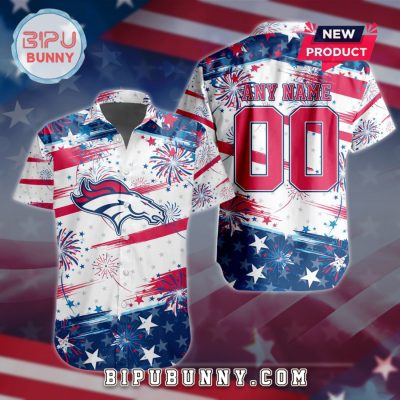 Denver Broncos 2025 Independence Day 4th Of July Hawaiian Shirt