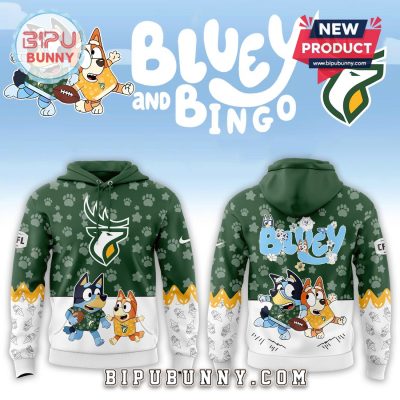 Edmonton Elks CFL x Bluey and Bingo 2025 Hoodie