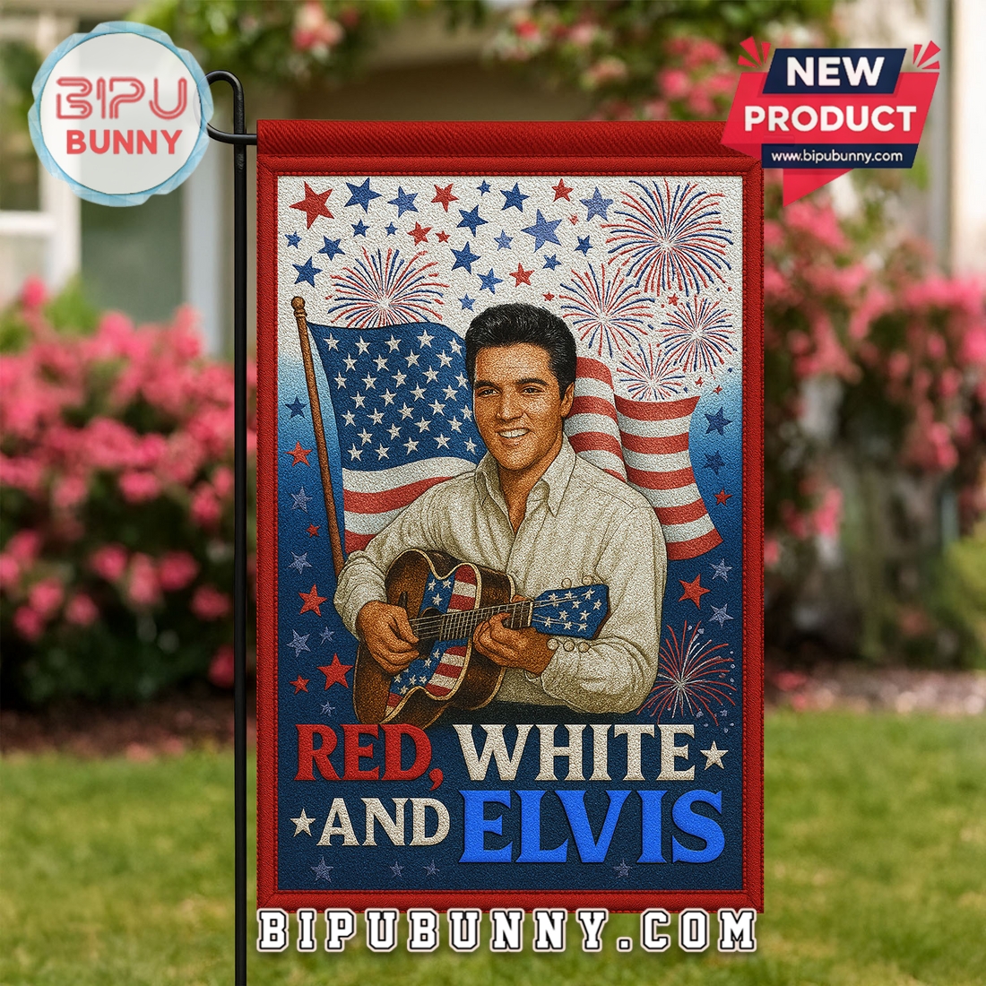 Elvis Presley Happy Independence Day 2025 Flag Elvis Presley Happy Independence Day 2025 Flag