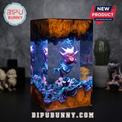 Gengar Evolution Pokemon Resin Lamp