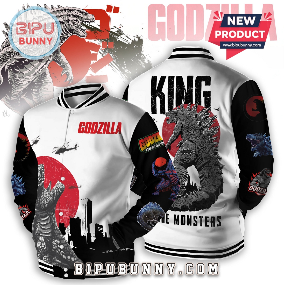 Godzilla – King Of The Monsters 2025 Baseball Jacket Godzilla – King Of The Monsters 2025 Baseball Jacket