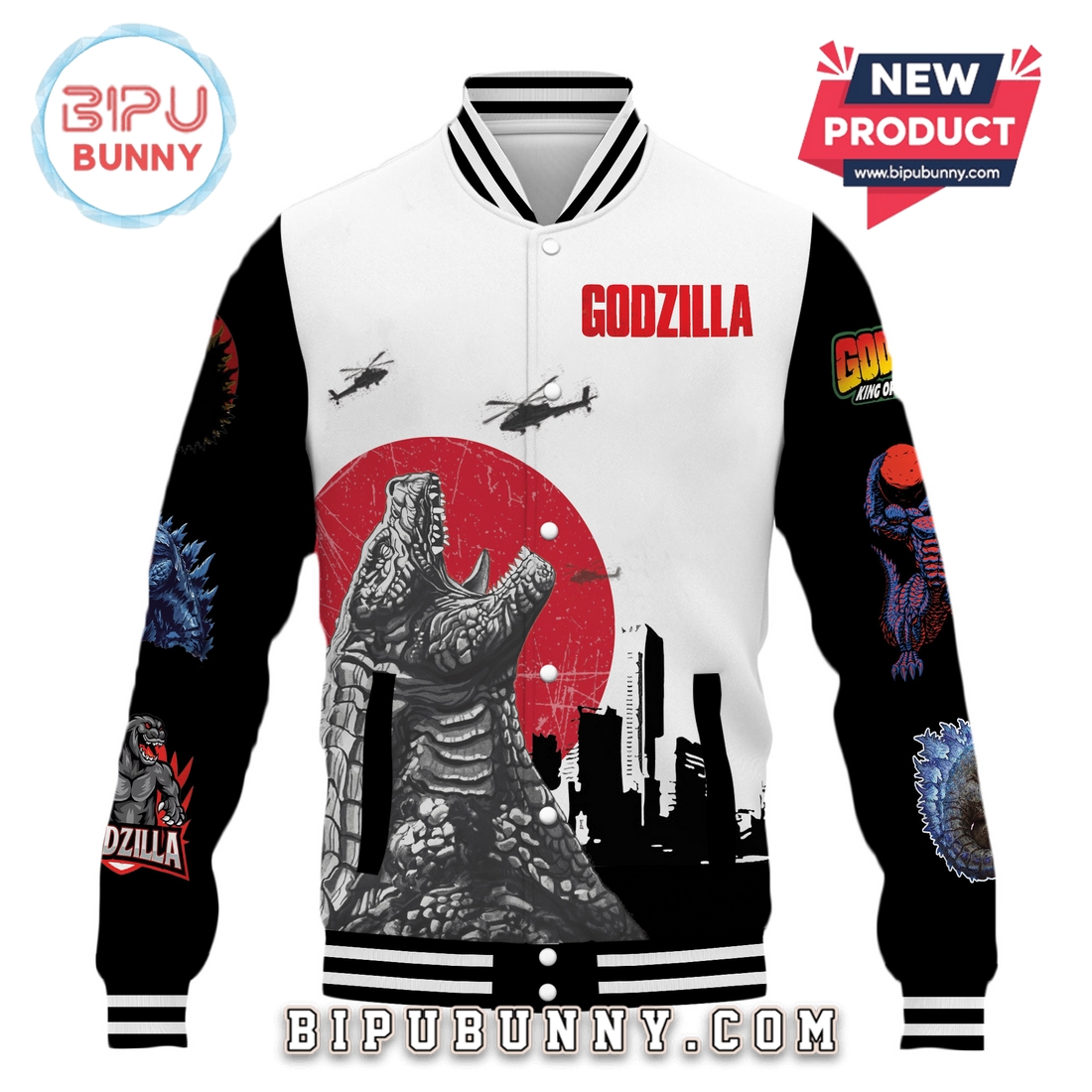 Godzilla – King Of The Monsters 2025 Baseball Jacket Godzilla – King Of The Monsters 2025 Baseball Jacket
