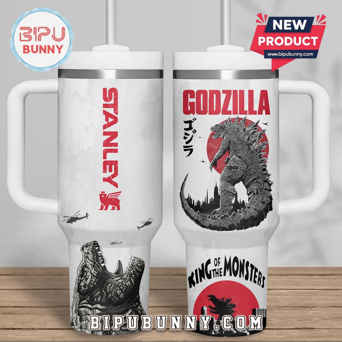 Godzilla King Of The Monsters Stanley Tumbler 40oz Godzilla King Of The Monsters Stanley Tumbler 40oz