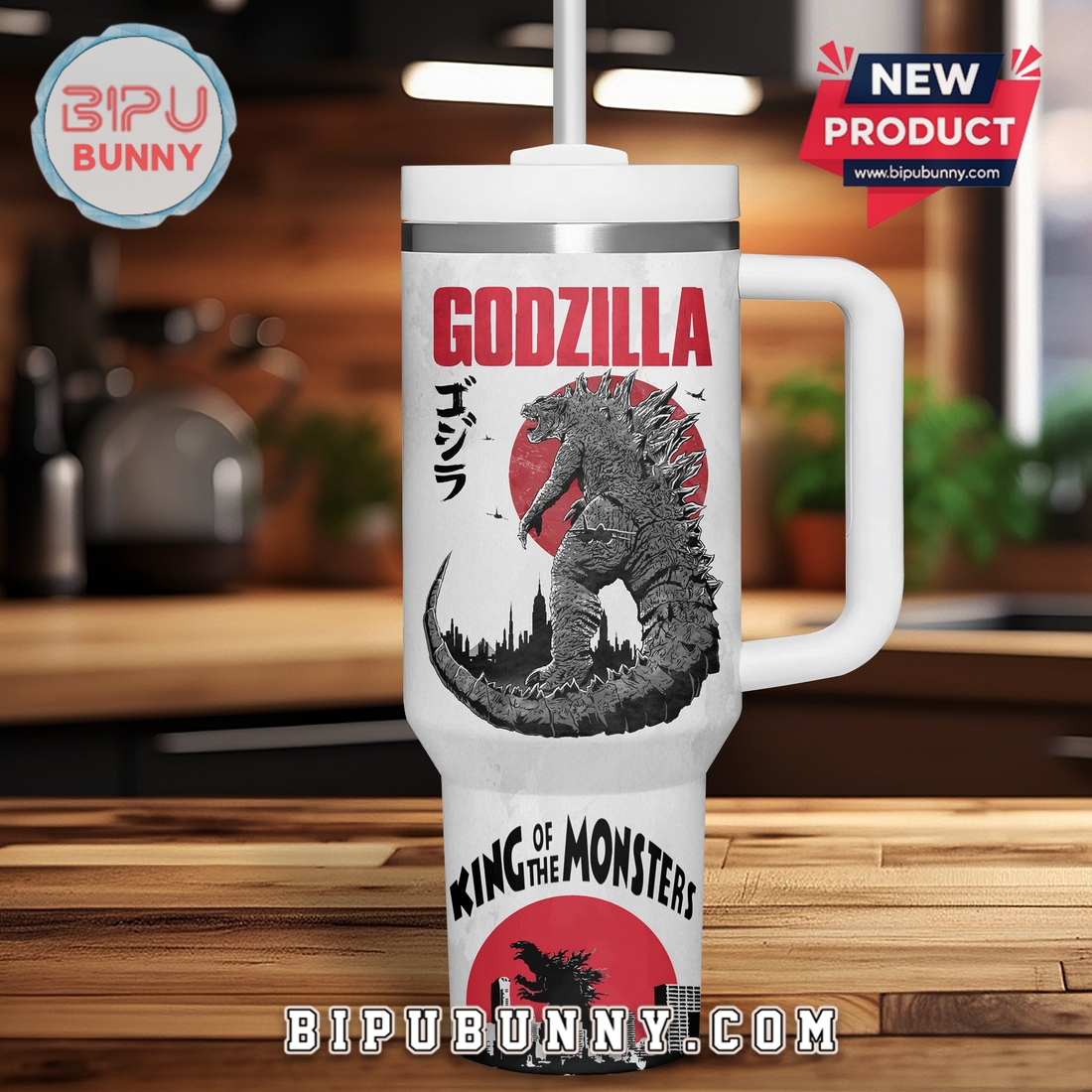 Godzilla King Of The Monsters Stanley Tumbler 40oz Godzilla King Of The Monsters Stanley Tumbler 40oz