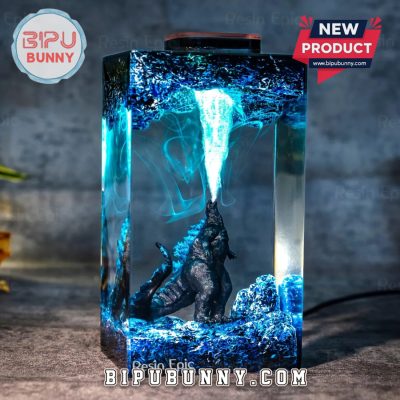 Godzilla Monster Display Art Resin Lamp