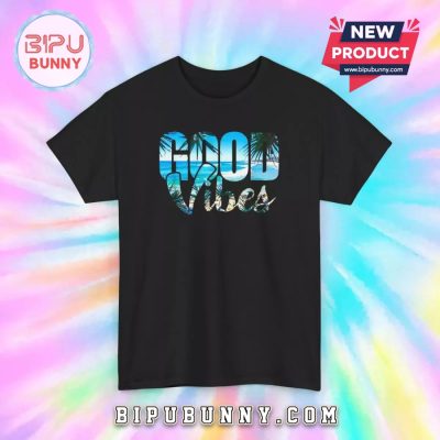 Good Vibes Beach Tropical Palm Trees Hot Trending T-Shirt