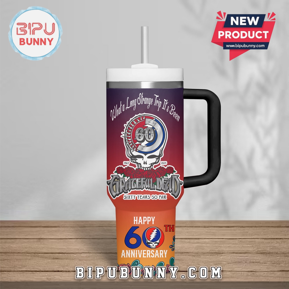 Grateful Dead Happy 60th Anniversary Stanley Cup Grateful Dead Happy 60th Anniversary Stanley Cup