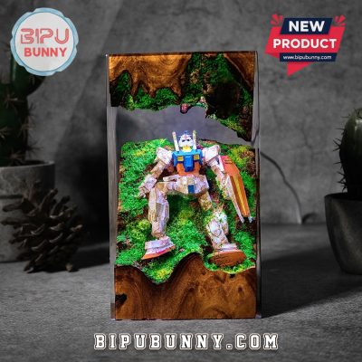 Gundam Mobile Suit Resin Lamp