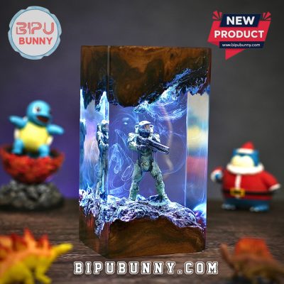 Halo Master Chief Resin Lamp Halo Master Chief Resin Lamp