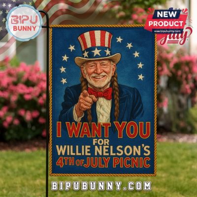 I Want You For Willie Nelson’s 4th Of July Picnic Flag I Want You For Willie Nelson’s 4th Of July Picnic Flag