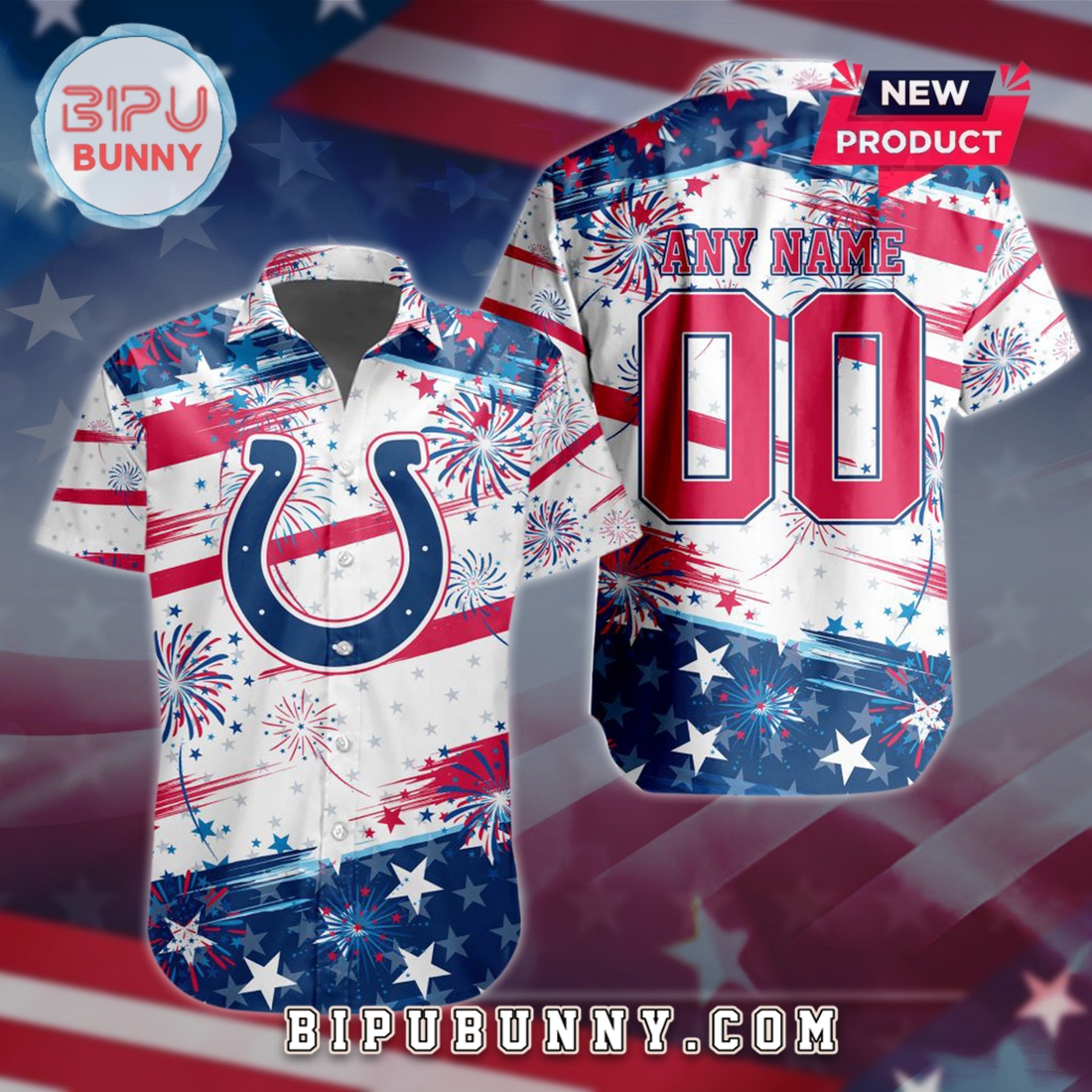 Indianapolis Colts 2025 Independence Day 4th Of July Hawaiian Shirt Indianapolis Colts 2025 Independence Day 4th Of July Hawaiian Shirt