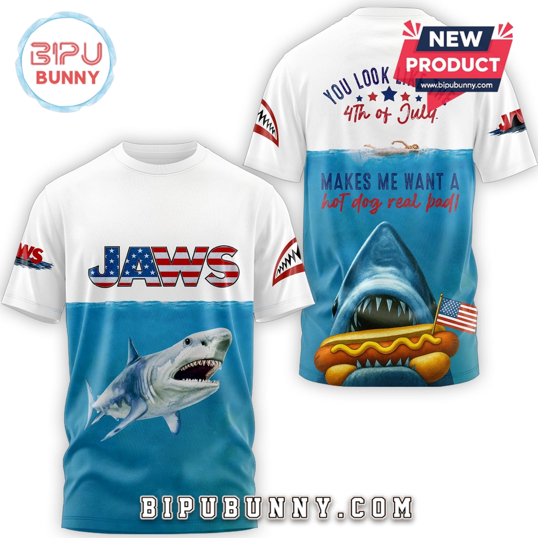 Jaws – Happy 4th Of July 2025 Loafer Shoes Jaws – Happy 4th Of July 2025 Loafer Shoes